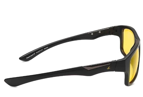 FASTRACK  Black Wayfarer Men Sunglasses (P448YL4T|57)